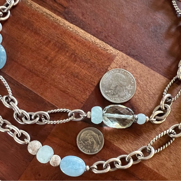 Gorgeous David Yurman 50” Pearl Bead & Chain Sterling Silver Necklace - Picture 12 of 17